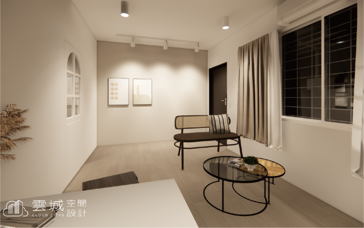 設計模擬-透天 白屋